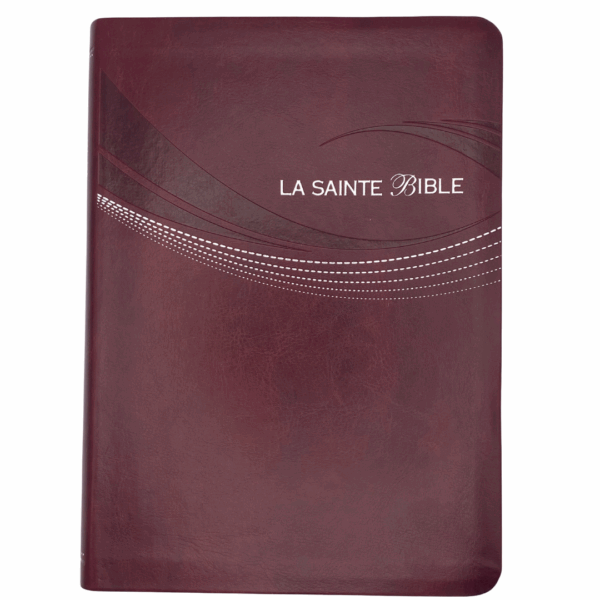 La Sainte French Bible - Burgundy Bonded Leather
